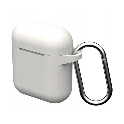 [840056105485] FUNDA APOLLO SILICON AIRPODS 1/2 BLANCA
