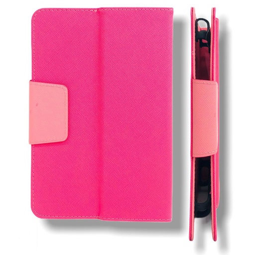 [840000011339] FUNDA CARTERA UNIVERSAL PARA TABLET 7 IN ROSA