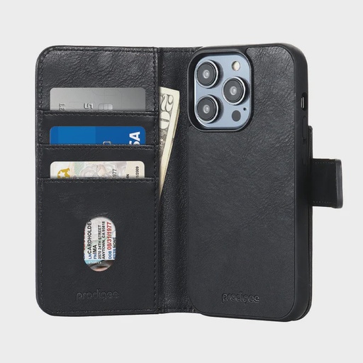 [810023954712] FUNDA FOLIO MAG WALLET IPHONE 15 PRO MAX NEGRA PRODIGEE