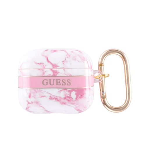 [3666339047207] FUNDA GUESS MARBLE AIRPODS PRO ROSA
