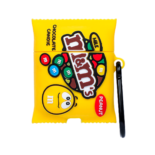 [840000012791] FUNDA SILICON AIRPODS 1/2 M&MS AMARILLO