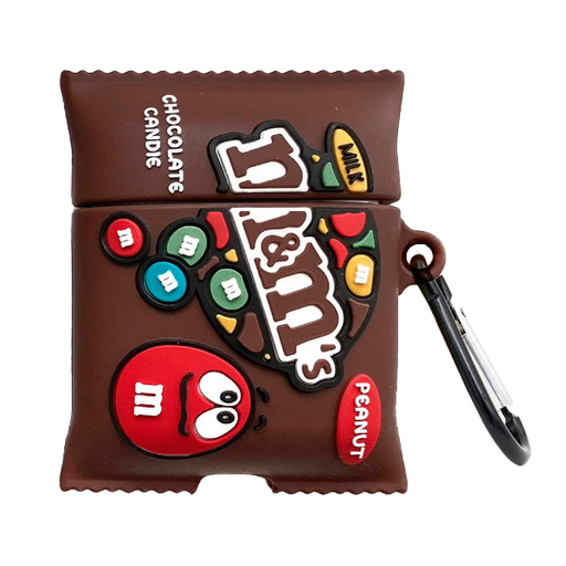 [840000012788] FUNDA SILICON AIRPODS 1/2 M&MS CAFE