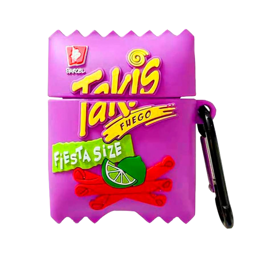 [840000012762] FUNDA SILICON AIRPODS 1/2 TAKIS MORADO