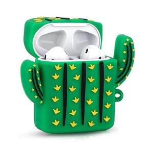 [885126597982] FUNDA SILICON AIRPODS CACTUS