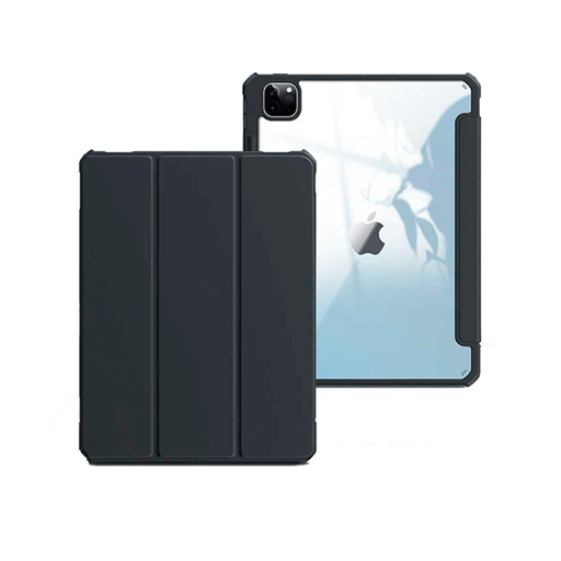 [840000013916] FUNDA SMART COVER AURORA IPAD AIR (2024) 11 C/ PORTA PLUMA TRANSPARENTE/NEGRA