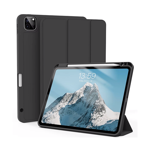 [840000013951] FUNDA SMART COVER AURORA IPAD AIR 13 (2024) C/ PORTA PLUMA NEGRO