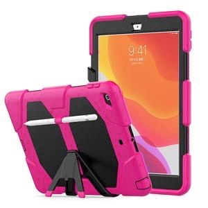 [840000010536] FUNDA TIPO SURVIVOR IPAD 7/8/9 10.2/PRO 10.5/AIR 3 C/PORTA PLUMA FUCSIA