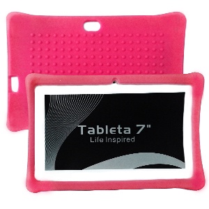 [840000004648] FUNDA UNIVERSAL SILICON PARA TABLET DE 7 IN ROSA