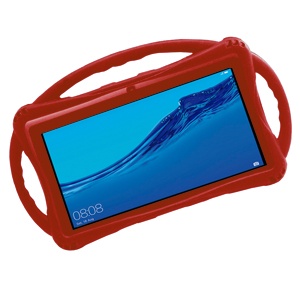 [840000010763] FUNDA UNIVERSAL SILICON WHEEL PARA TABLET DE 7 IN ROJA