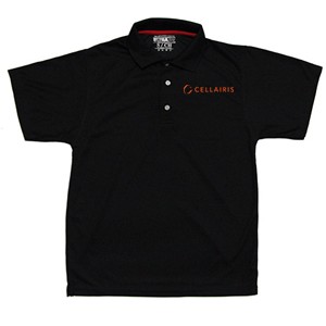 [80033] PLAYERA TIPO POLO NEGRA CELLAIRIS PARA DAMA TALLA GRANDE