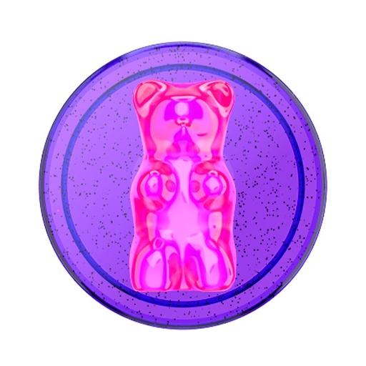[840173724347] POPSOCKETS ORIGINAL 2G BON BON GUMMY BEAR PURPLE PUNCH