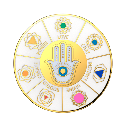 [815373028878] POPSOCKETS ORIGINAL 2G ENAMEL SPINNER CHAKRAS