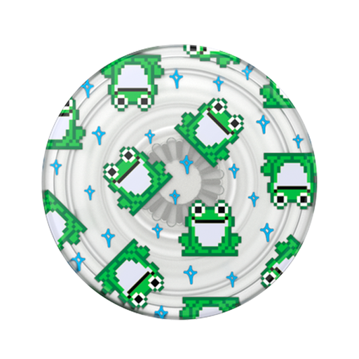 [840173728451] POPSOCKETS ORIGINAL 2G PLANT TRANSLUCENT 8 BIT FROGS