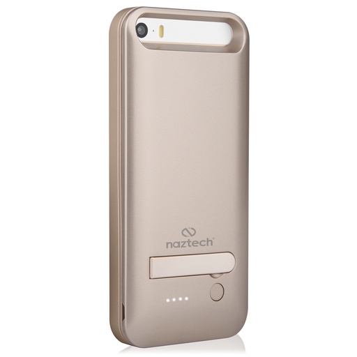 [633755130335] POWER CASE IPHONE 5 ORO STAND 12608 NAZTECH