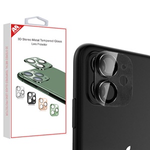 [885126633291] PROTECTOR CAMARA CRISTAL TEMPLADO IPHONE 11 PRO MAX NEGRO