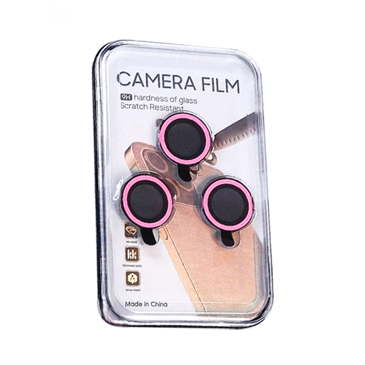 [900000002151] PROTECTOR CAMARA CRISTAL TEMPLADO IPHONE 15 PRO/15 PRO MAX ROSA