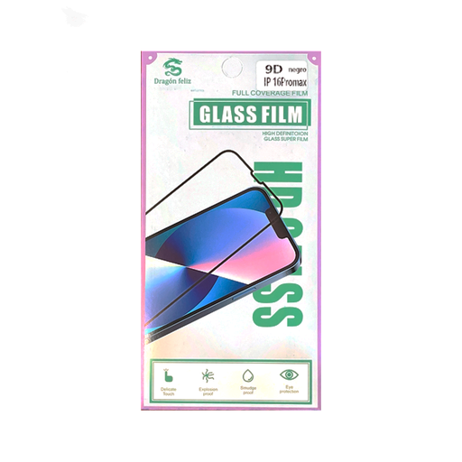 [900000002178] PROTECTOR PANTALLA CRISTAL TEMPLADO 5D IPHONE 16 PRO MAX