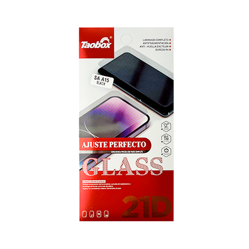 [900000002193] PROTECTOR PANTALLA CRISTAL TEMPLADO 5D SAMSUNG A15