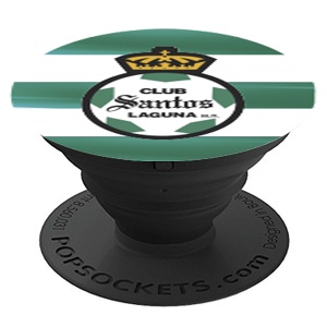 [842978153735] SUJETADOR POPSOCKETS LIGA MX SANTOS LAGUNA BASE NEGRA/ESCUDO