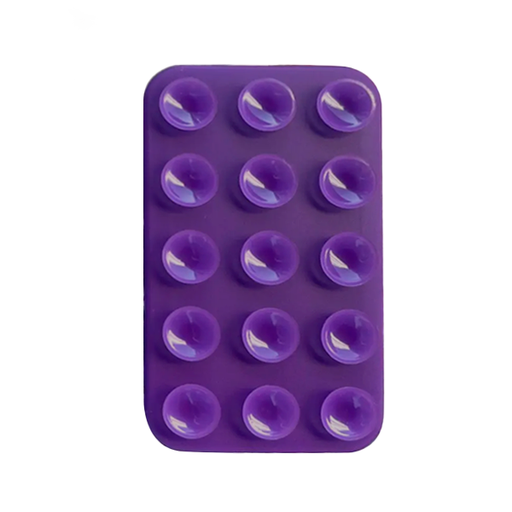[840000013652] VENTOSA DE SILICON P/CELULAR MORADA