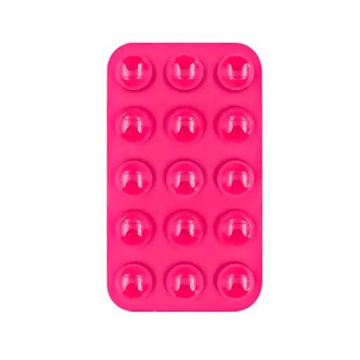 [840000013650] VENTOSA DE SILICON P/CELULAR ROSA