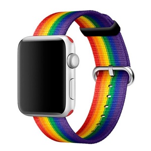 [842932149972] WATCH BAND NYLON APPLE WATCH 38/40mm ARCOIRIS 12-0003038R
