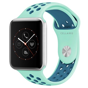 [842932150060] WATCH BAND SPORT APPLE WATCH 38/40mm AQUA/AZUL 12-0003015