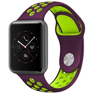 [842932150053] WATCH BAND SPORT APPLE WATCH 38/40mm MORADO/VERDE 12-0003014