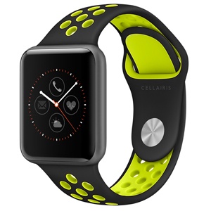 [842932150077] WATCH BAND SPORT APPLE WATCH 42/44mm NEGRO/VERDE 12-0003016