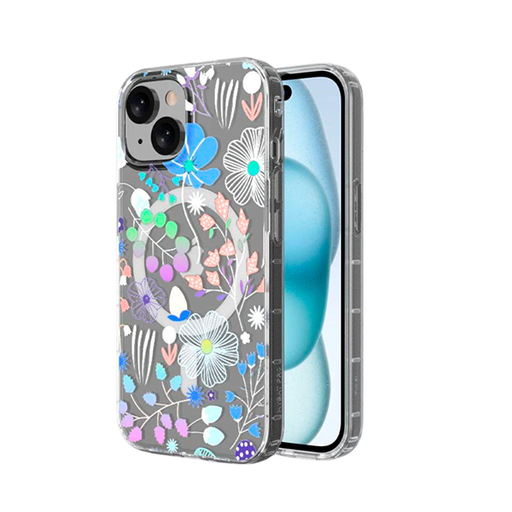 [RIP15CSFSSM516] CARATULA MOOD MAGSAFE IPHONE 15/14/13 WILDFLOWERS MYBAT PRO