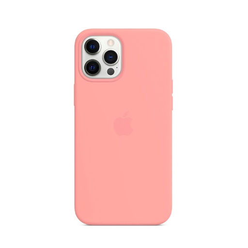 [840000014148] CARATULA SILICON TIPO ORIGINAL C/LOGO IPHONE 12 PRO MAX ROSA