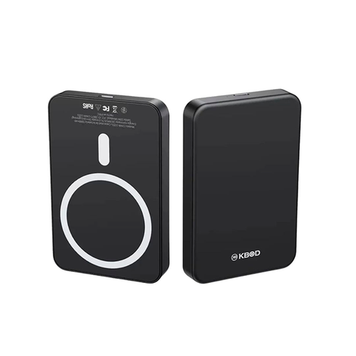[840000014151] CARGADOR PORTATIL POWER BANK C/MAGSAFE 5000 mAh NEGRO KBOD