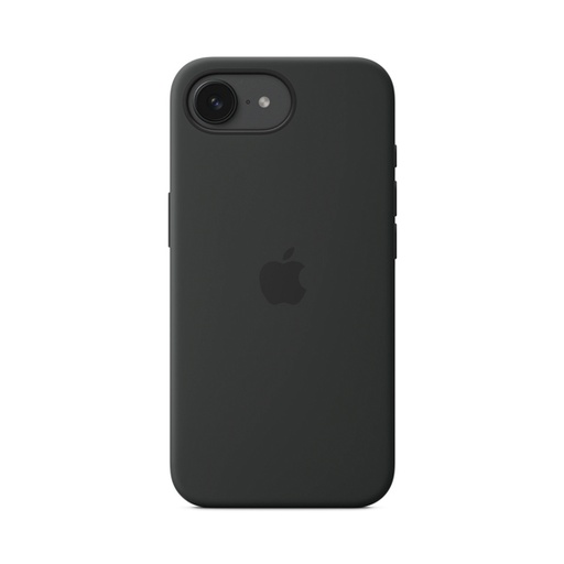 [840000014208] CARATULA SILICON TIPO ORIGINAL C/ LOGO IPHONE 16e NEGRA