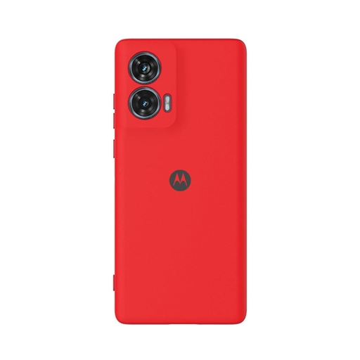 [840000014206] CARATULA SILICON TIPO ORIGINAL C/ LOGO MOTOROLA EDGE 50 FUSION ROJA