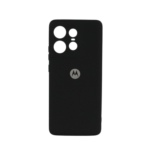 [840000014168] CARATULA SILICON TIPO ORIGINAL C/ LOGO MOTOROLA EDGE 50 PRO NEGRO
