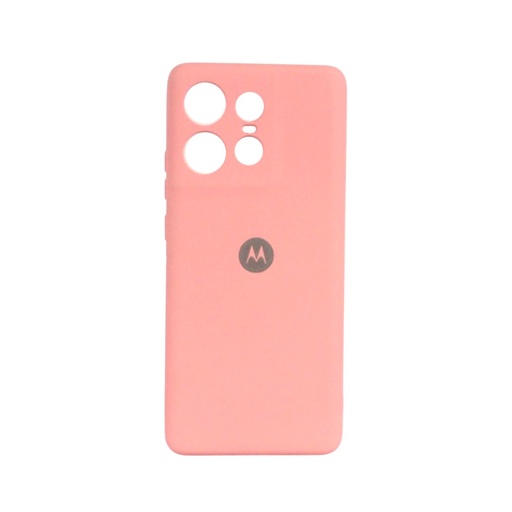 [840000014170] CARATULA SILICON TIPO ORIGINAL C/ LOGO MOTOROLA EDGE 50 PRO ROSA