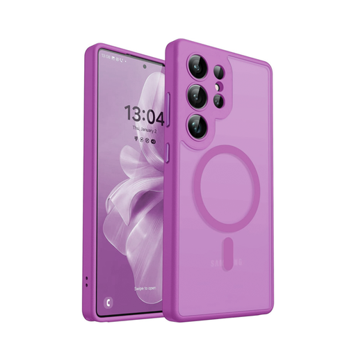 [840000014177] CARATULA SOLID 3 EN 1 MAGSAFE SAMSUNG S25 ULTRA LILA