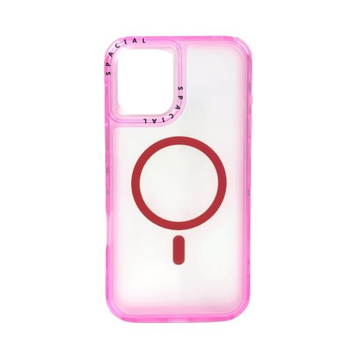 [840000014191] CARATULA 3 EN 1 SPACIAL MAGSAFE IPHONE 16 PLUS ROSA