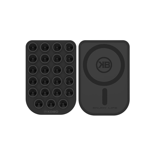 [840000014299] VENTOSA DE SILICON C/MAGSAFE NEGRA KBOD