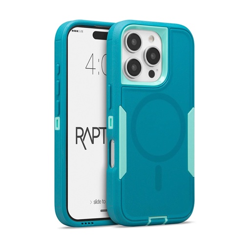 [02-0980004R] CARATULA RAPTURE RUGGED MAGSAFE IPHONE 16 PRO MAX TURQUESA 02-0980004R