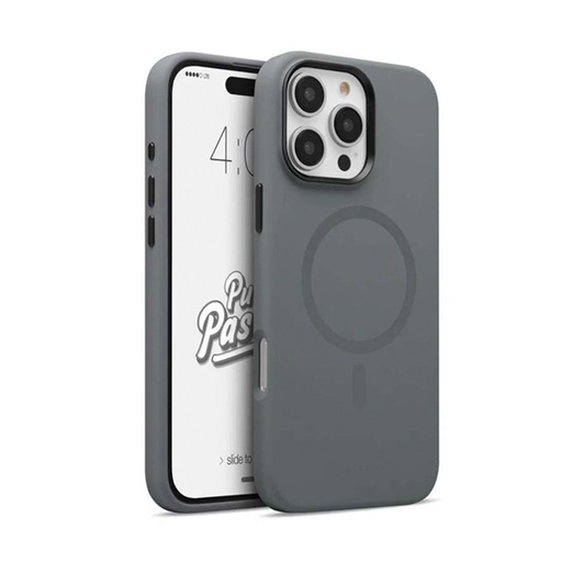 [84-0061003R] CARATULA PUFF PASTRY MAGSAFE IPHONE 16 PRO MAX GRIS 84-0061003R