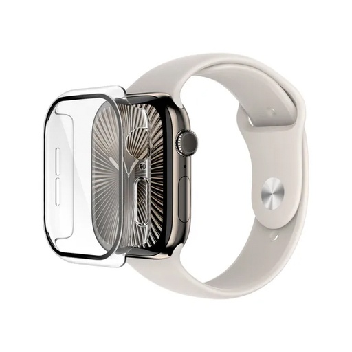 [MAWHS1046CSFSSC004] CARATULA ELECTROPLATING C/TEMPLADO APPLE WATCH SERIE 10 46mm TRANSPARENTE