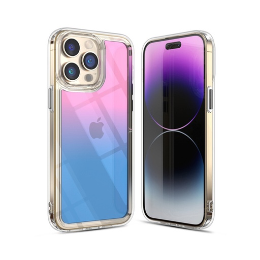 [RIP13PMCSAMAT103] CARATULA RADIANT IPHONE 13 PRO MAX/12 PRO MAX ROSE/AZUL MYBAT PRO