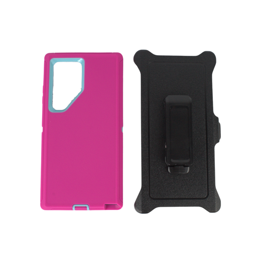 [HYB03C-SAMS24UL-HPTL] ESTUCHE TIPO DEFENDER SAMSUNG S24 ULTRA FIUSHA CON CLIP