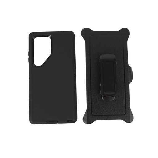 [HYB03C-SAMS25UL-BKBK] ESTUCHE TIPO DEFENDER SAMSUNG S25 ULTRA NEGRO CON CLIP