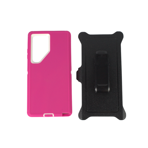 [HYB03C-SAMS25UL-HPWH] ESTUCHE TIPO DEFENDER SAMSUNG S25 ULTRA FIUSHA CON CLIP