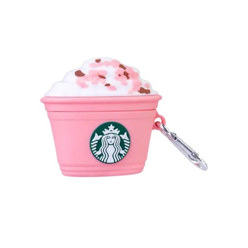 [840000014259] FUNDA SILICON AIRPODS 4 STARBUCKS ROSA