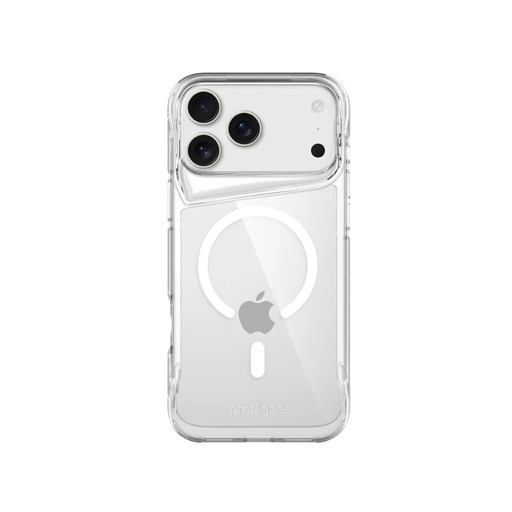 [iPh17P-6.3-SHR-CLR] CARATULA SUPER HERO + MAG IPHONE 17 PRO CLEAR PRODIGEE