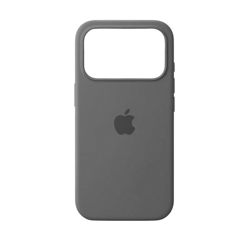 [840000015001] CARATULA SILICON TIPO ORIGINAL C/LOGO IPHONE 17 PRO MAX GRIS