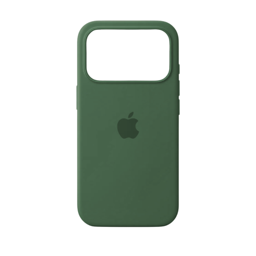 [840000015002] CARATULA SILICON TIPO ORIGINAL C/LOGO IPHONE 17 PRO MAX VERDE OSCURO